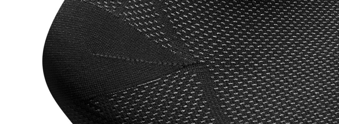 Detailed view of the heel area of ​​the sports sock for regeneration