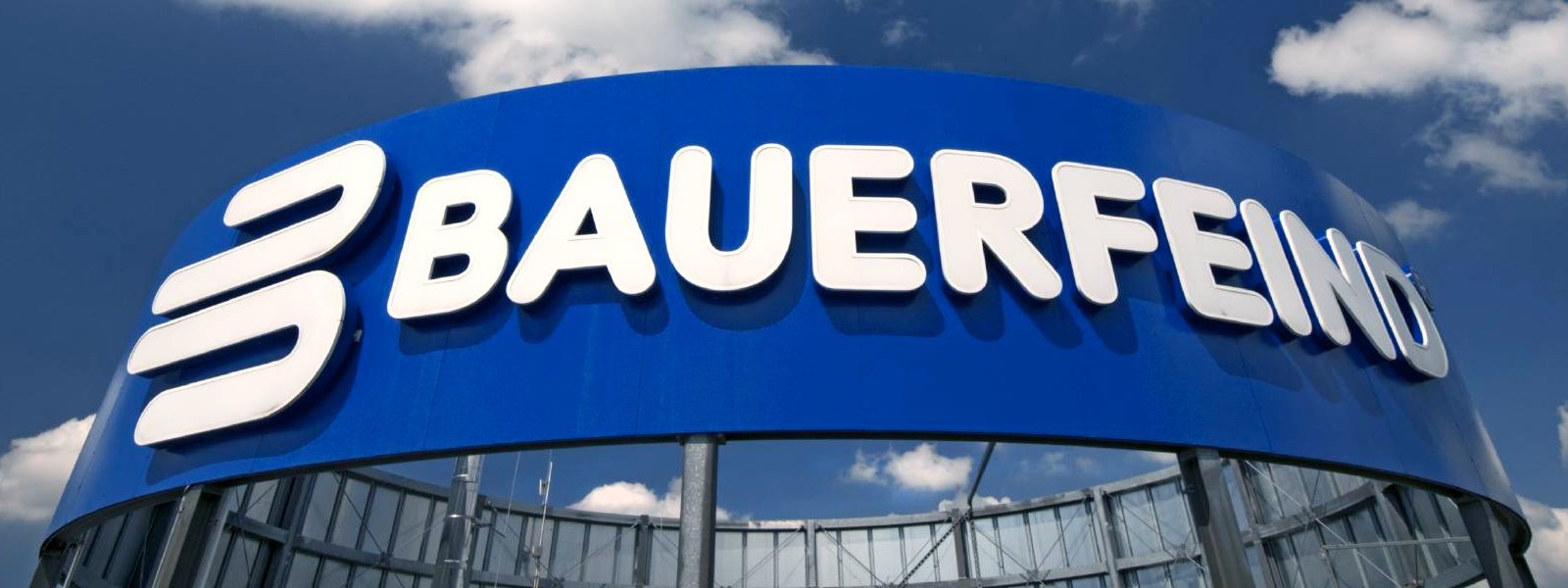 Bauer enemy logo Bauerfeind lettering at the company headquarters in Zeulenroda