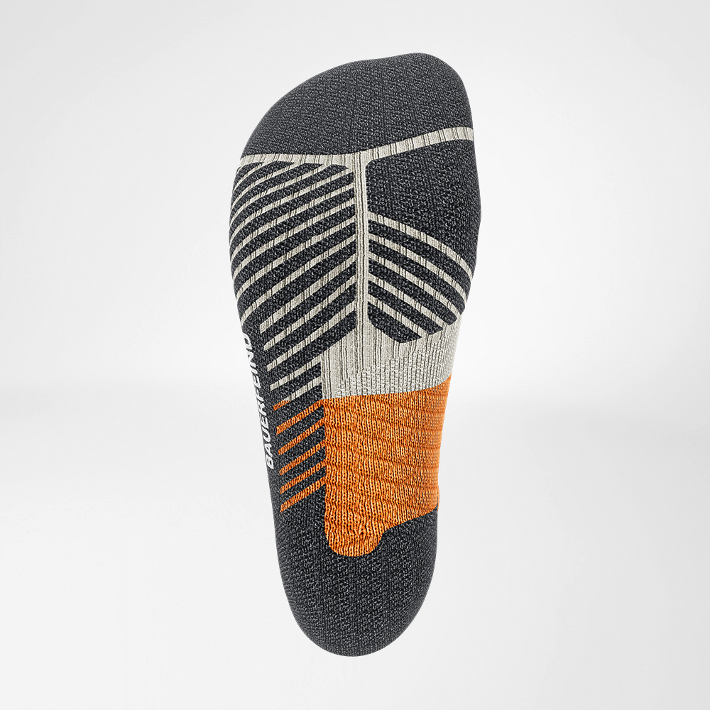 Trailrun - running socks Chalk Unter View View from below - detailed view of the relief brine of the trail run - running socks