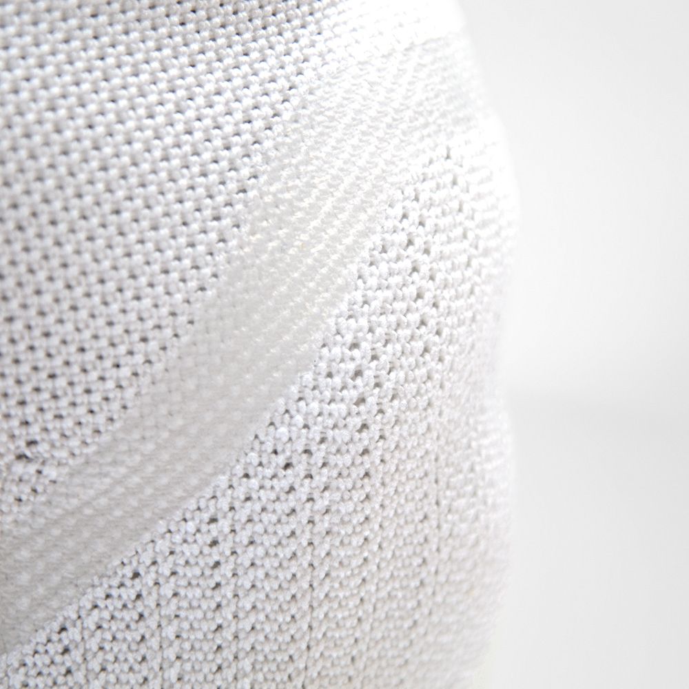 Silicone healing band inside the White Sport Knee Support NBA
