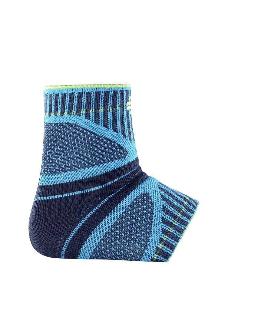 A bandage for the ankle that can be helpful during sports.