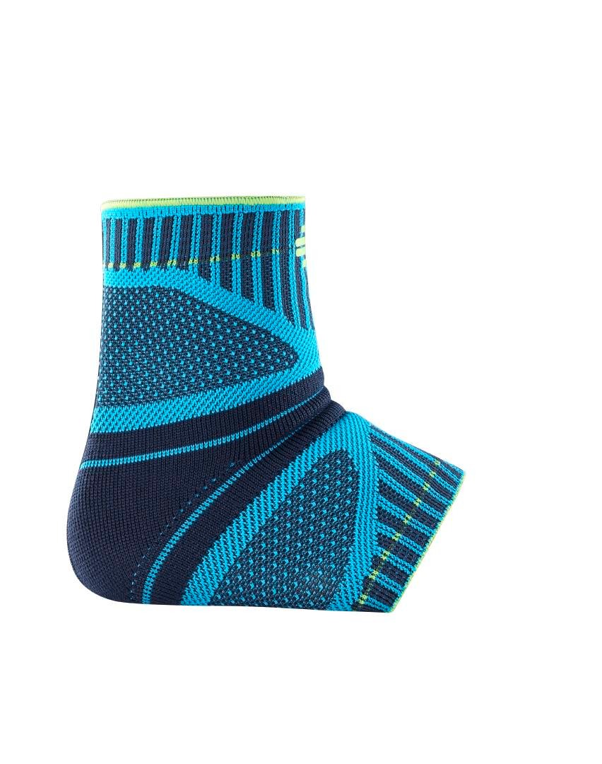 A bandage for the ankle that can be helpful during sports.