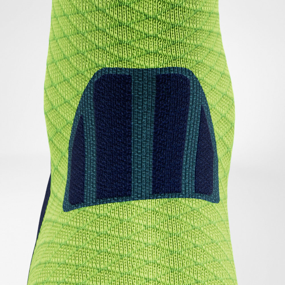 Detailed recording Comfort Zone of the blue -green medium -length trail run - running socks