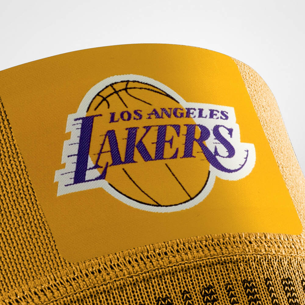 Fokus La Laker's logo on the Knee Sleeve NBA
