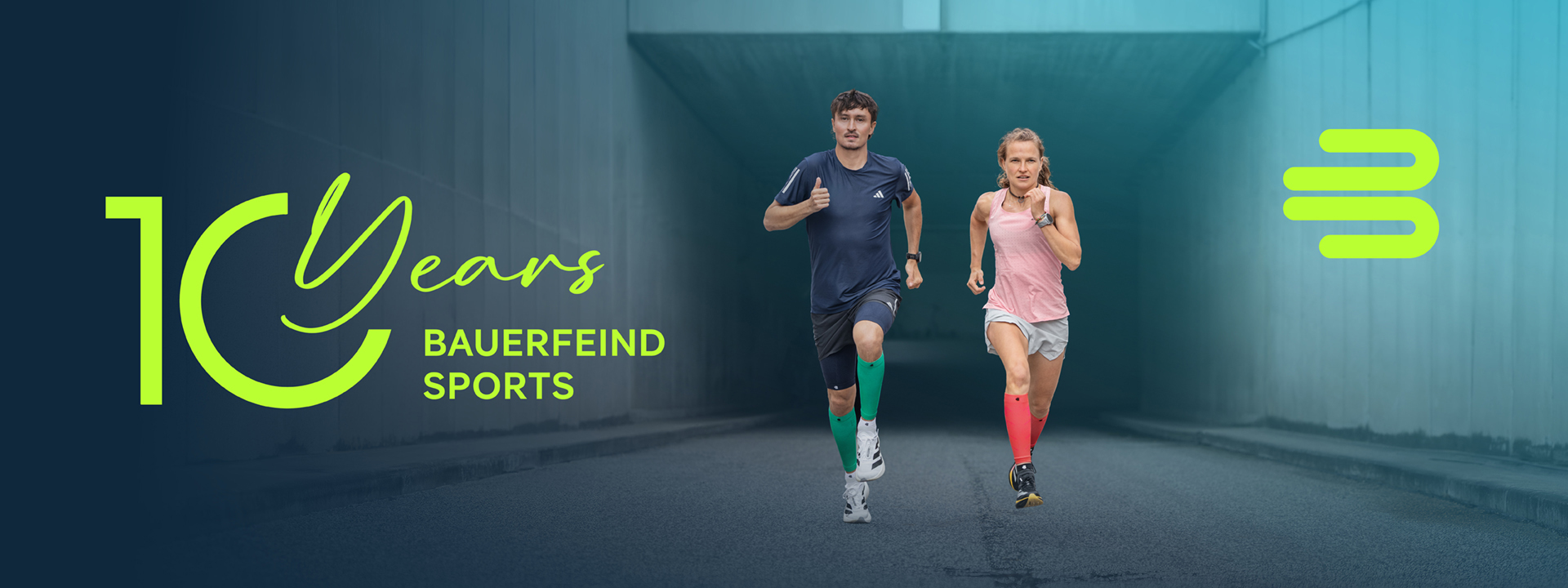 Bauerfeind Sports 10 Years Banner