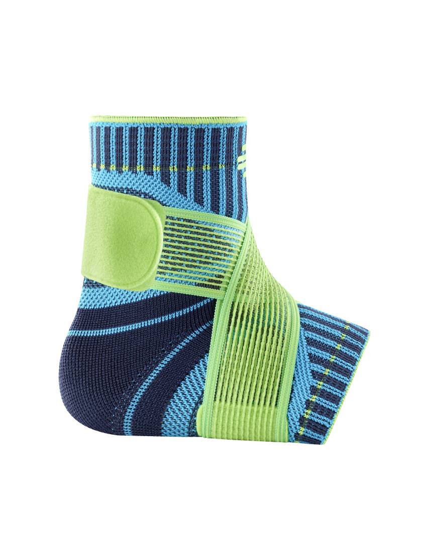 An adjustable ankle brace to prevent spraining.