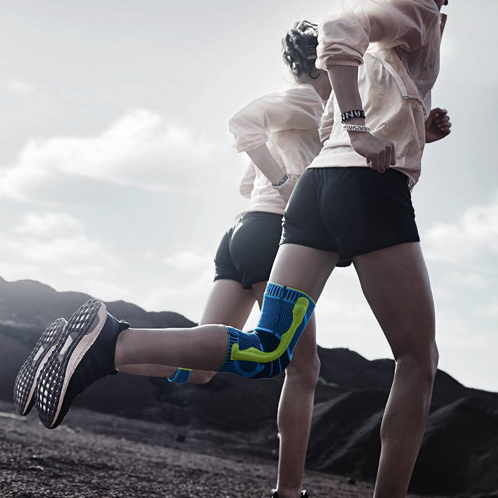 BauerfeindSports-knee-support-rivera-running-hahner-twins BauerfeindSports-knee-support-rivera-running-hahner-twins