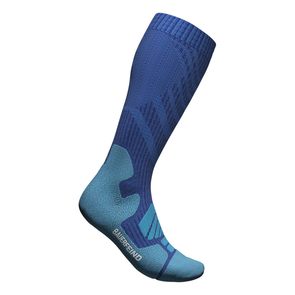 Outdoor Merino Compression Socks ocean blue
